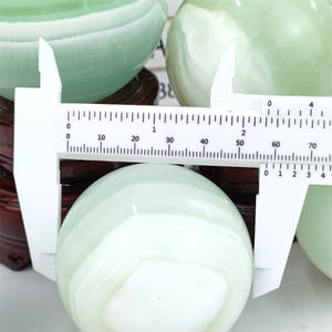 Boule de pierres précieuses de méditation Aqua calcite sphère de calcite des caraïbes pour la décoration de la maison - Product Image 5