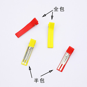 Pinces à cheveux DIY 3,5 cm, type bec de canard, couleur unie, faites à la main, pour bébé, usage quotidien, origine Yiwu - Product Image 2