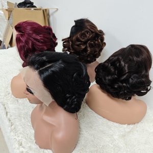 Letsfly 31.7$ Promotion Glueless 13x4 Lace Frontal <b>Wigs</b> 12A Bouncy Loose 100% <b>Human</b> <b>Hair</b> <b>Wigs</b> Raw Virgin <b>Hair</b> Wholesale 200gram - Product Image 3