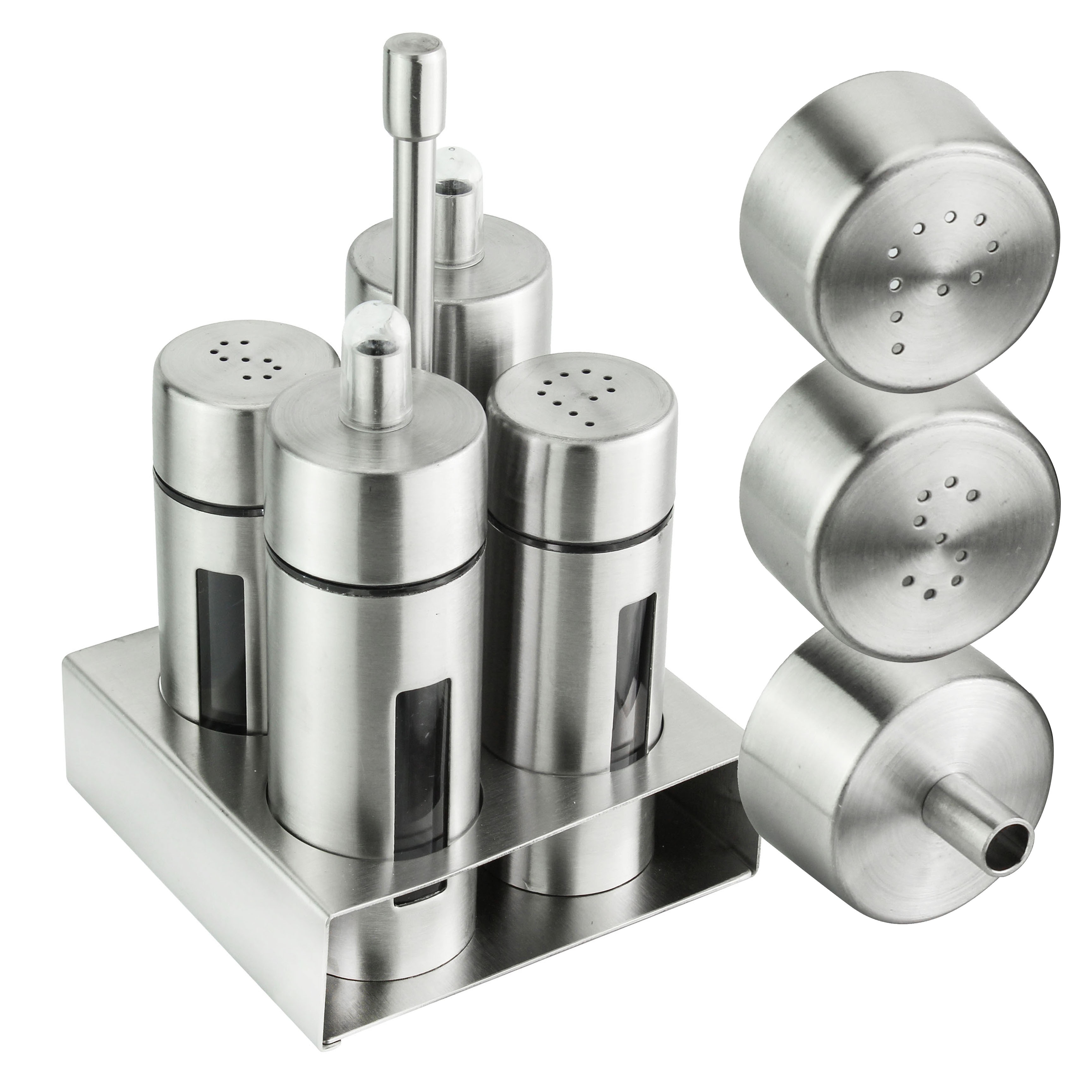 Стойка для специй, органайзер, столешница для травы и специй, подставка для бутылок, органайзер для соли для перца с металлической баночкой для специй из нержавеющей стали