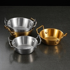 Bol à collation, bol à vin de riz, saladier, bol à sauce pour fondue, <span class=keywords><strong>panier</strong></span> à frites et à fruits, petit bol à friture en acier inoxydable 304 à double poignée - Product Image 3