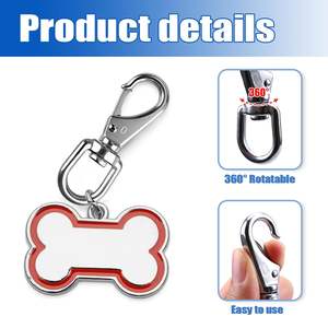 Карабин/застежка/крючок из нержавеющей стали для поводка для собак (поворотный, пружинный, типа «собачка», с крючком-триггером, для цепи, для сумки) - Product Image 5