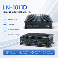 Computadora Compacta Integrada, Doble LAN, USB, COM, HD, VGA, WiFi, 4G Opcional, para Control de Máquinas, Compatible con Windows y Linux, Mini PC Integrada