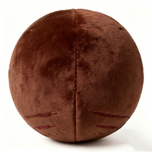 Llavero de Peluche Personalizado con Cara Redonda Marrón, Diseño Divertido y Adorable, Sin Relleno, con Forro de Malla - Product Image 4