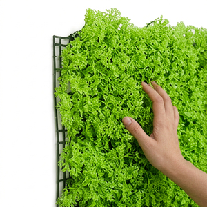 Artificial Eucalyptus Foliage Panel Vertical Garden Tile Green <b>Wall</b> Grass Mat Backdrop For Indoor Outdoor Home Decor - Product Image 4