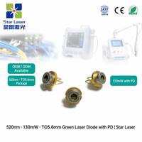 Diode laser verte OSRAM PLT5 520HB_P 520nm 130mW TO5.6mm LD avec PD pour les applications de télécommunications, de mesure industrielle et de détection médicale