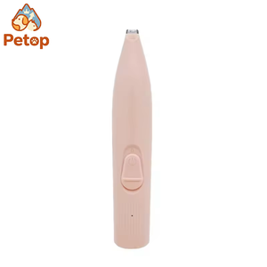 Tondeuse professionnelle pour animaux de compagnie Petop en acier inoxydable avec lumière LED, tête de coupe de 11 mm, pour pattes, yeux, oreilles, fessier, rasage partiel - Product Image 1