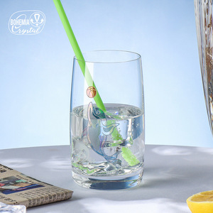 Bohemia Crystal Engraved Glass 401-500ml Dolphin Design Cocktail Party Use - Product Image 1