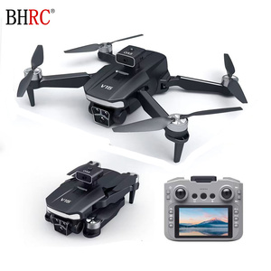 Dron V15 PLUS con Cámaras Duales, Plegable, para Fotografía Aérea, Quadcopter de Juguete con Control Remoto y Pantalla Integrada - Product Image 1