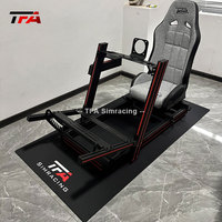 Simulateur profil aluminium volant personnalisé Cockpit simulateur de jeu de conduite superbe Cockpit avec vraie chaise course