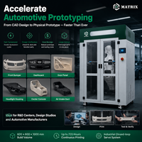 Printer 3D FDM Format Besar Baru Sistem Servo Loop Tertutup Industri PLA Volume Cetak 600x600x1000mm Tempat Cetak Berpemanas Auto Leveling