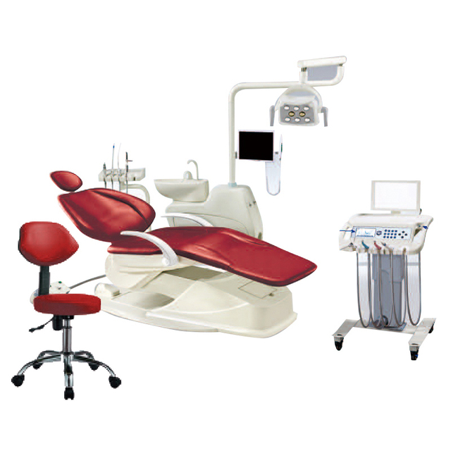 Computer Controlled Integral Dental Unit With Intraoral Camera Monitor and Mobile Treatment Cart