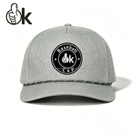 Topi Baseball Sport Jaring Pelindung Matahari Berpinggiran Lebar Laris Manis Grosir 5 Panel Lubang Laser Cut Bernapas Topi Golf