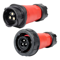 IP68 étanche haute intensité 50A Cnlinko DL28 3Pin connecteur de câble de prise mâle pour éclairage LED d'équipement d'étape de puissance industrielle