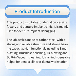 Mesa de Trabajo Multifuncional para Técnico Dental R-302-1 con Succión Silenciosa y Sin Polvo, Mesa de Trabajo para Técnico de Laboratorio Dental R-302-1 - Product Image 5