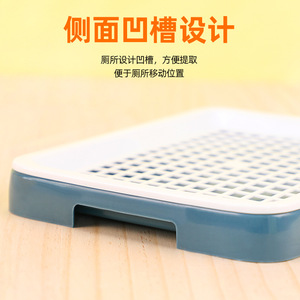 Caja de Arena para Conejos, Tamaño Pequeño, Diseño Rectangular de Dos Piezas, Antideslizante, Antisalpicaduras, Duradera, para Uso en Interiores - Product Image 2