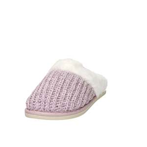 Zapatillas de invierno para mujer Grunland Ci1588 I4 Zapatillas de casa forradas de piel sintética de punto lila - Product Image 2
