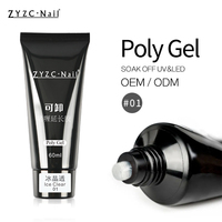 Vernis à ongles gel acrylique semi-permanent extension cristal Nail Art Fast Builder vernis hybride UV Poly vernis à ongles