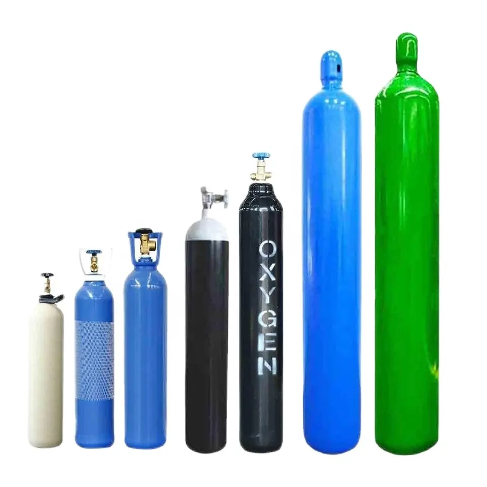 Industry Steel 50L High Pressure Seamless Bottle Oxygen Gas Cylinder