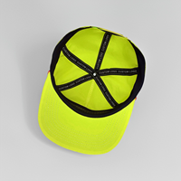 Op maat gemaakte leren logo-borduurpatch, flat brim, hoge kroon, sport baseball pet, effen, blanco, 5-paneels snapback, 256 touw petten (OEM/ODM)