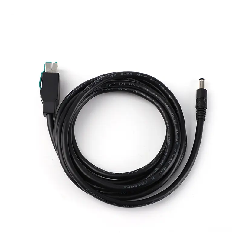 Yüksek kaliteli özel uzunluk 12V/24V beslemeli USB kablo 12V DC kablosu