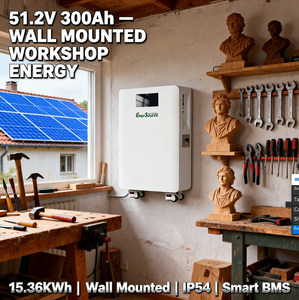 Batterie solaire 48V 51.2V 300Ah 15kWh pour système d'énergie solaire, montage mural avec roues - Product Image 5