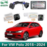 GreenYi Caméra de voiture Piste dynamique de données d'origine pour VW Polo 2018 ~ 2024 MIB2 Unité Caméra de recul de stationnement Pas de décodage Plug & Play