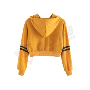 Oversize-Invierno Algodón Venta al por mayor de logotipo personalizado de impresión de las mujeres sudaderas con capucha y señoras Crop Top Sudaderas con capucha para las niñas - Product Image 5