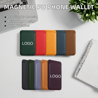 Étui de téléphone magnétique avec porte-cartes en cuir PU recyclable pour une utilisation promotionnelle et des cadeaux de bienvenue