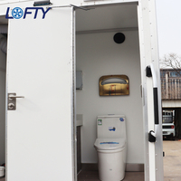 Toilette extérieure temporaire de remorque de salle de bains de luxe mobile portative pour des parcs et des extérieurs avec la fonction mobile de chasse