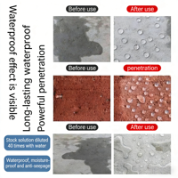 Silicona Nano Penetrante Resistente a los Álcalis, Repelente al Agua para Impermeabilización de Concreto, Anti-Infiltraciones en la Construcción