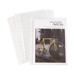 Protège-documents en PVC transparent format A4, durables, à 11 trous, pour projets scolaires et portefeuilles d'étudiants (vente en gros) - Product Image 4