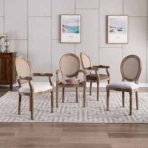 เก้าอี้รับประทานอาหารทำจากไม้ทรงหวายสไตล์ฝรั่งเศสเก้าอี้รับประทานอาหารไม้แบบซ้อนได้สำหรับโรงแรมจัดงานแต่งงาน - Product Image 4