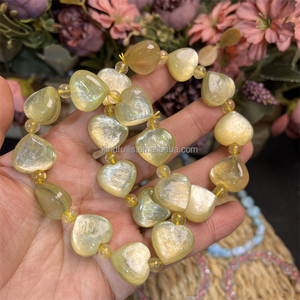 Bracciale in oro Mica Malachite in <span class=keywords><strong>pietra</strong></span> naturale curativa quarzo rosa <span class=keywords><strong>Kunzite</strong></span> a forma di cuore bracciale per la guarigione - Product Image 6