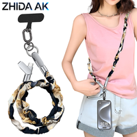 Kabel Data Pengisian Cepat Dual C-type PD 60W Transmisi Data Desain Gelang Tali Gantung Ponsel Bahan Zinc Alloy Logo