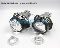 AILECAR Projecteur Bi-Xénon 3.0 Pouces avec Lentille Bleue H4, Lentille de Projecteur pour Voiture, Lentille de Projecteur Bi-Xénon de Haute Qualité