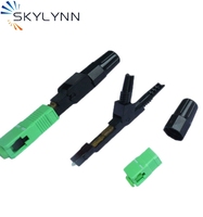Kit de Montaje de Fibra Óptica SC/APC de Alta Calidad, Ferrules de Cerámica CCTC, Pérdida de Inserción <0.2dB, Conector Rápido para Uso FTTH, Monomodo