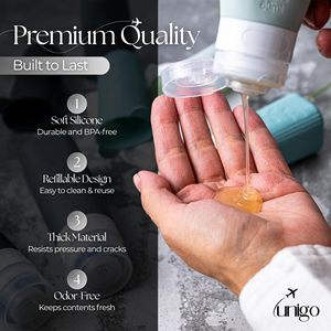 Ensemble de bouteilles de <span class=keywords><strong>voyage</strong></span> en silicone pliables à trois couches de haute qualité, 30 pièces, anti-fuite, essentiel pour les voyages d'affaires - Product Image 5