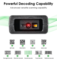 Effon MS4100 Recommended1d 2d Qr Code Scanner Auto Manual Sense Scan USB Fijo Barcode Scanner Reader para Kiosk Metro Station