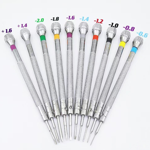 Bộ tua vít sửa đồng hồ/đồng hồ đeo tay mini chính xác cao 0.8mm 1.0mm 1.2mm 1.6mm, đầu dẹt, thép - Product Image 5