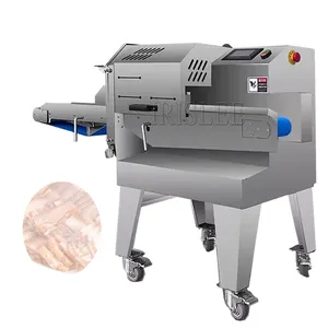 Full-automatic cooked meat slicer Commercial pork sausage marinated beef and mutton cooked food cooked pork slicer machine