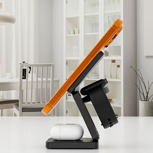 <span class=keywords><strong>Chargeur</strong></span> sans fil magnétique 3 en 1 Pro, charge rapide 2.2 pour <span class=keywords><strong>iPhone</strong></span>, Watch, AirPods avec protection de sécurité - Product Image 3