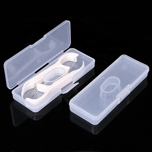 SUNSHING Étui à cure-dents portable en plastique transparent, petit format, 8 cure-dents, pour voyage, avec rangement pour fil <span class=keywords><strong>dentaire</strong></span> et cure-dents de poche - Product Image 3
