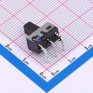 SS-12D06-G080 Slide Switch Through hole,12.7x6.6x6.4mm Switch Single Pole Double Throw Rectangle Pin Header PC Pin 12.7mm - Product Image 2