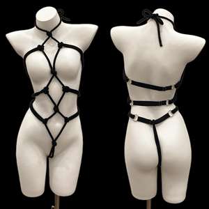 Ensemble de lingerie sexy pour couple, planification familiale, tentation, corde SM, harnais sexy, lingerie sexy, lingerie de pole, vêtements de rave pour femmes, combinaison - Product Image 1