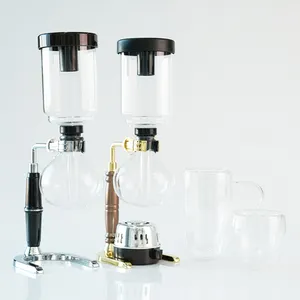 Klassieke Ontwerp Keuken Borosilicaatglas Koffie Thee Maker 2-5 Cups Sifon Koffiepot Voor Professionele Koffie Maken