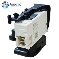 17438100004786 ZV-447 Interruptor de Bloqueo Eléctrico para Puerta de Lavadora-Secadora de Carga Frontal, Metal + Plástico, Midea Haier Amica Bush