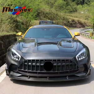 Nuevo Kit de Carrocería Mingyang de Alta Compatibilidad, Estilo <span class=keywords><strong>Serie</strong></span> Negra, Medio Fibra de Carbono, Parachoques para <span class=keywords><strong>Mercedes</strong></span>-Benz AMG GTS 2016-2019 <span class=keywords><strong>1</strong></span> - Product Image 3