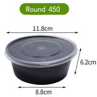 15OZ Runde Form Takeaway-Lebensmittelbehälter