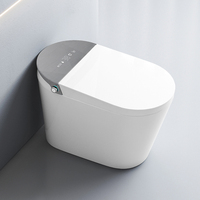 WC intelligent de luxe pour femme avec télécommande et siège chauffant, économie d'eau, évacuation en P, pour sanitaires